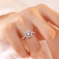 【Ready Stock】Love Ring S925 Silver Ring Ring Luxury Couple Engagement Adjustable Ring