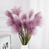 Artificial Pampas Grass Flower Bouquet for Wedding Party Decoration Fake Plants Reed Flower Branch Bedroom Home Vase Accessories Artificial Flowers  P