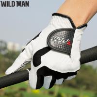 [WILD MAN] ถุงมือกอล์ฟมือซ้ายระบายอากาศได้ดีถุงมือแบบยืดหยุ่น,ถุงมือกอล์ฟสวมใส่สบายอุปกรณ์กอล์ฟสำหรับกีฬากลางแจ้งและกิจกรรม