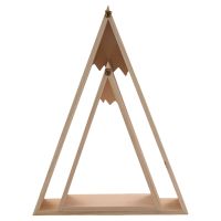 Wooden Snow Mountain Triangle Room Childrens Room Home Decoration Rack