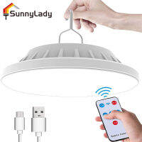 SunnyLady ไฟแคมปิ้งแบบโซล่าร์120leds พร้อมรีโมทคอนโทรลแขวนไฟ LED สำหรับตั้งแคมป์สำหรับเดินป่าตั้งแคมป์ดับพายุเฮอริเคน