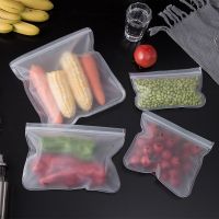 Silicone Food Storage Bag Reusable Up Zip Shut Bag Leakproof Fresh Bag Food Storage Bag Fresh Wrap Ziplock Bag