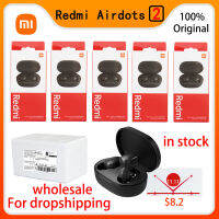 Wholesale Original Xiaomi Redmi Airdots 2 Headset TWS True Wireless Earphone With Mic Earbuds Auto Link AI Control Dropshipping