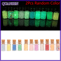 QUANSEN 2pcs MINI Luminous BEAD Wishing ขวดตกแต่งบ้านตุ๊กตาเครื่องประดับขนาดเล็ก DIY อุปกรณ์เสริม