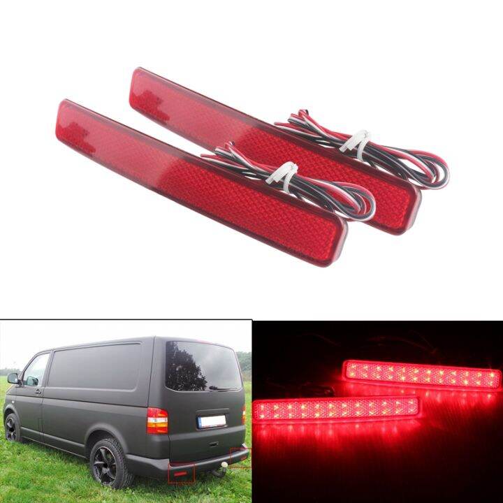 2pcs-car-rear-bumper-reflector-brake-light-led-taillight-for-volkswagen-t5-transporter-caravelle-multivan-2003-2011