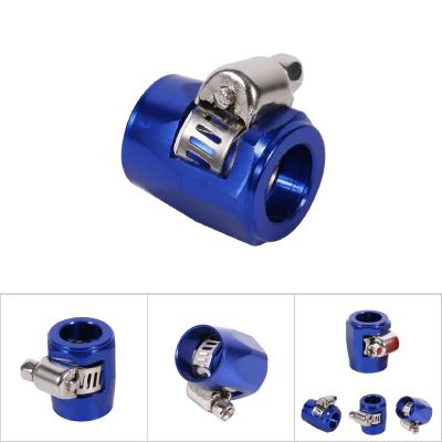 AN6 Hose End Finish Clamp Aluminium Alloy AN6 (15mm OD Hose) Hose End Finishers Fuel Oil Water Line Clip Clamp for Auto Car