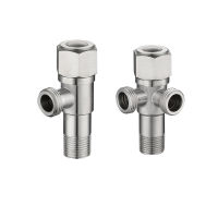 【CW】Stainless Steel Angle Valve G12 Thread Triangle Valve Hot And Cold Water Valve Bathroom Connector For Toilet Basin Water Heater