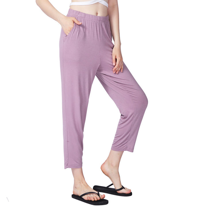 women-sleeping-pants-ladies-girl-nightwear-long-pyjama-bottoms-loose-solid-pajama-pants-trousers-pijamas