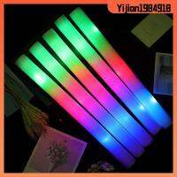 YIJIAN1984918 1/5pcs กิจกรรม สำหรับงานปาร์ตี้เทศกาล เปิดไฟ RGB LED Cheer Tube แท่งเรืองแสง ไฟ LED กระพริบหลากสีสัน