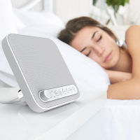 Pure Enrichment WAVE Premium Sleep Therapy Sound Machine with USB Charger - Seamless Looping with 6 Soothing All-Natural Sounds, and Auto-Off Timer - Easily Portable for Travel (White) Patented Design