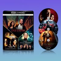 (HOT ITEM ) 4K Blu-Ray Disc Set Code Trilogy (The Da Vinci Code-Angels And Demons-Dante Code) 2160P ZZ