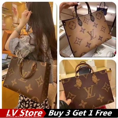 New LV กระเป๋าโท้ทสะพายข้างสำหรับผู้หญิง,กระเป๋าถือมีซิปจุของได้เยอะกระเป๋าช้อปปิ้งสินค้าปี2021