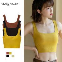 Neck With A Chest Anti Emptied Japan with chest pad bra-topSummer Sleeveless vest