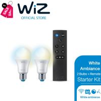 [ของแท้] Philips WiZ White Ambiance Starter Kit หลอดไฟเปลี่ยนสีอัจฉริยะ 2 หลอด + รีโมต #รีโมท  #รีโมททีวี   #รีโมทแอร์ #รีโมด