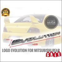 อุปกรณ์เสริมรถยนต์ Logo Evolution แปะท้าย Mitsubishi ขนาด 19 x 1.2 cm มีกาวแปะด้านหลัง**มาร้านนี่จบในที่เดียว**