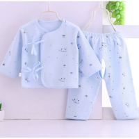 2pcsset Summer Baby Clothing Set Newborn 100 Cotton Pajamas 0-6 Months Rompers