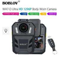 BOBLOV กล้องกีฬาเครื่อง WA7-D พร้อม HD1296P 32MP GPS 64GB การมองเห็นได้ในเวลากลางคืน4000MAH 170 ° เลนส์มุมกว้างตรวจจับการเคลื่อนไหวของ IP67กันน้ำกล้องตำรวจ DVR วิดีโอเครื่องบันทึกเสียงกล้องตำรวจกล้องรีโมท Dash สำหรับ Vlogging