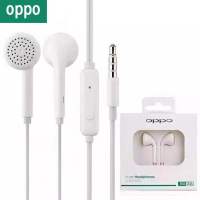 หูฟัง OPPO หูฟังออปโป้ หูฟังหัวกลม3.5มม. ของเเท้100% มีไมโครโฟน เสียงดี เบสหนัก