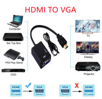 สายแปลงสัญญาณ HDMI Conversion Cable Adapter HDMI TO VGA+Audio (กล่องเหลือง)