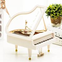 Creative Rotating Dancing Little Girl Piano Music Box Music Box Ornament Children Students Valentines Day Birthday Gift toy