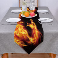 Fire Dragon Black Table Runner Modern For Home Track On The Table Cloth Wedding Party Table Decoration Accessories