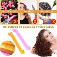 Heatless Curls Hair Rollers Women Hair Curling Tongs Soft Sleeping Wave Formers V6X6