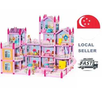 DIY Doll House Wooden Doll Houses Miniature Dollhouse Furniture Kit  Diornama Toys Casa for Children Christmas Gift L026