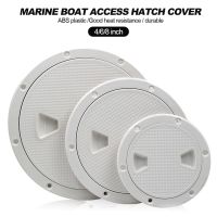 ABS Plastic Round Hatch Cover Deck Plate Non Slip Deck Inspection Plate for Marine RV yacht Boat Accessories White 4 6 8