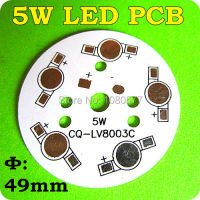 บอร์ด PCB ระบายความร้อน5W 50มม. แผ่นฐานอลูมิเนียม LED 5W LV8003c PCB พลังงานสูงสำหรับ DIY หลอดไฟ LED