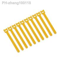10pcs/lot 12x150mm Nylon Reusable Releasable Zip Cable Ties With Eyelet Holes Back To Back Wire Hook Loop Fastener Management