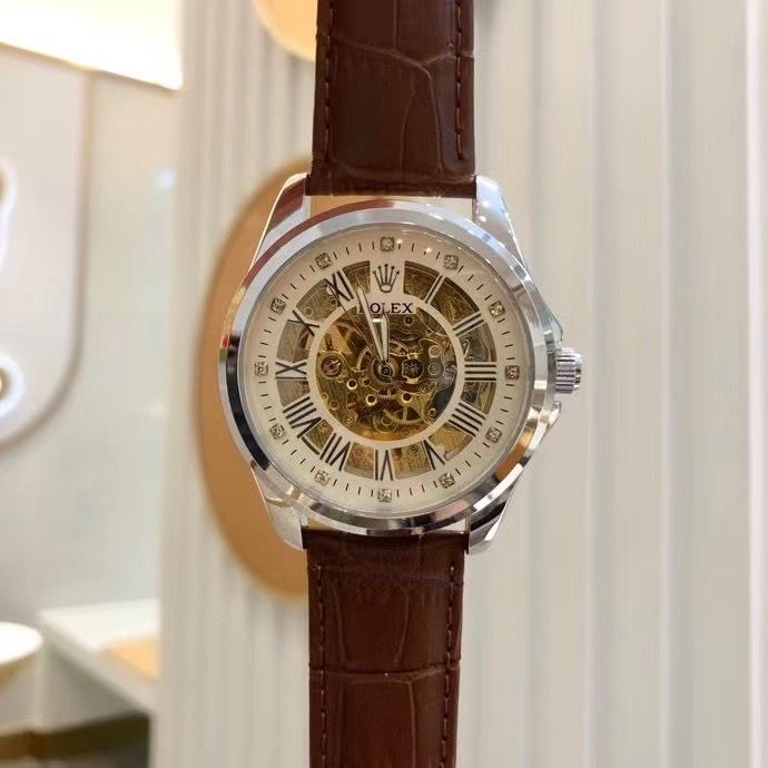 นาฬิกากลไกของผู้ชายปี2022นาฬิกาข้อมือผู้ชายใหม่สายหนังนาฬิกาผู้ชายนาฬิกาแฟชั่นลำลองธุรกิจ