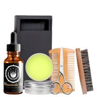 【CC】 5Pcs/Set  Beard Scissors Durable Comb Set Non-Sticky Growth