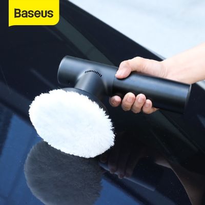 Caoshsฉลุลาย♧Basebaseus เครื่องขัดสีรถยนต์,อุปกรณ์เสริมฟองน้ำขัดรถยนต์สำหรับ Baseus