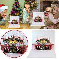 3D Christmas Tree And Fireplace PopUp Card 3D Christmas Greeting Card For Christmas Holidays Pet Cards Dog