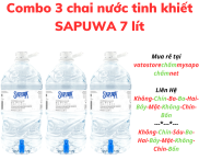 Nước tinh khiết SAPUWA chai 7L có vòi