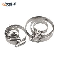 1PC Adjustable 304 Stainless Steel Clamp Steel Screw Hoop Clamp Water Tube Car Fuel Hose Automotive Pipes Clip Fixed Tool