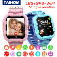 TAIHOM ซิมการ์ด4G สมาร์ทวอท์ชสำหรับเด็ก SOS การสนทนาทางวิดีโอ Trace Smartwatch สำหรับเป็นของขวัญสำหรับเด็กสำหรับเด็กหญิงเด็กชาย