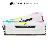 CORSAIR RAM VENGEANCE RGB PRO SL 16GB (2x8GB) DDR4 DRAM 3600MHz C18 Memory Kit – White