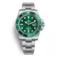 นาฬิกาข้อมือผู้ชายRolex/ พร้อมกล่อง Submariner Hulk Green Dial Steel Mens Watch 116610LV（สินค้าแท้ รับประกัน 1 ปี）