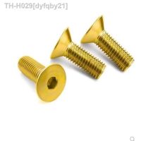 2-20pcs DIN7991 M2 M2.5 M3 M4 M5 M6 M8 Pure Brass Flat Hex Hexagon Socket countersunk Head Screws A1