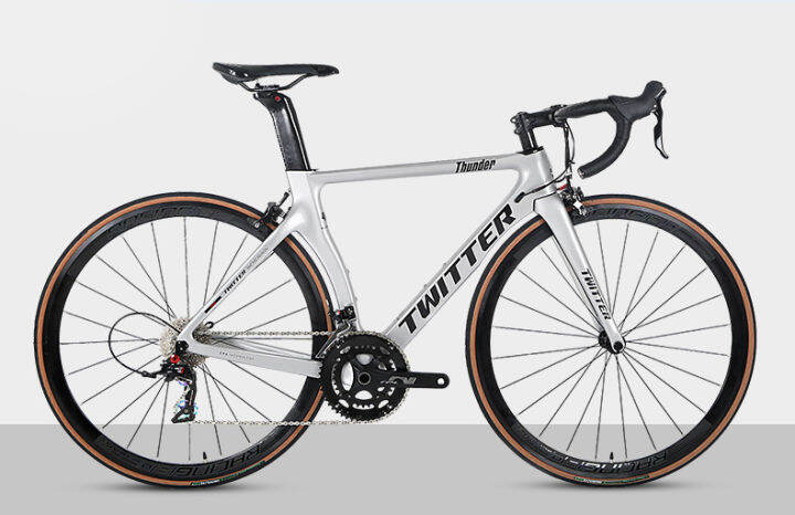 carbon-เฟรมคาร์บอน-จักรยานเสือหมอบ-road-bike-twitter-thunder-db-rs-24sp-disc-brake-ขนาด-52