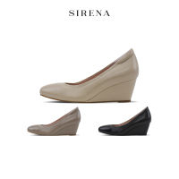 SIRENA รองเท้าหนังแท้ ส้น 2.5 นิ้ว รุ่น VIVIAN สีดำ สีเบจ สีโอวัลติน | รองเท้าคัชชูผู้หญิง