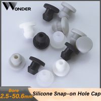 Penutup sumbat bentuk T tutup lubang karet silikon penutup Snap-on gasket Blanking End Sealing Stopper sisipan Bung hitam 2.5mm-50.6mm