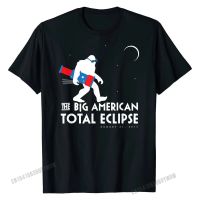 Bigfoot Total Solar Eclipse Shirt August 21 Space Gift Comics Normal T Shirt Retro Cotton Men Tshirts