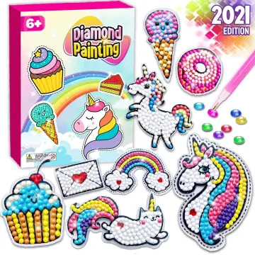  Unicorns Gifts for Girls 4 5 6 7 8 9 10 Year Old Girl Birthday  Gift: Arts and Crafts for Kids 4-6 Diamond Painting Sticker Kits Girls Toys  Age 6-8 Gem