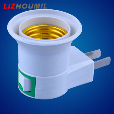 LIZHOUMIL 85-265V E27ขั้วหลอดไฟเราอะแดปเตอร์หลอดไฟมีปลายขั้วปลั๊กไฟกับสวิตช์เปิด/ปิด