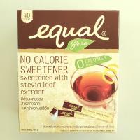 อิควล สตีเวีย  หญ้าหวาน equal  stevia   ใช้แทนน้ำตาล  กล่อง40ซอง