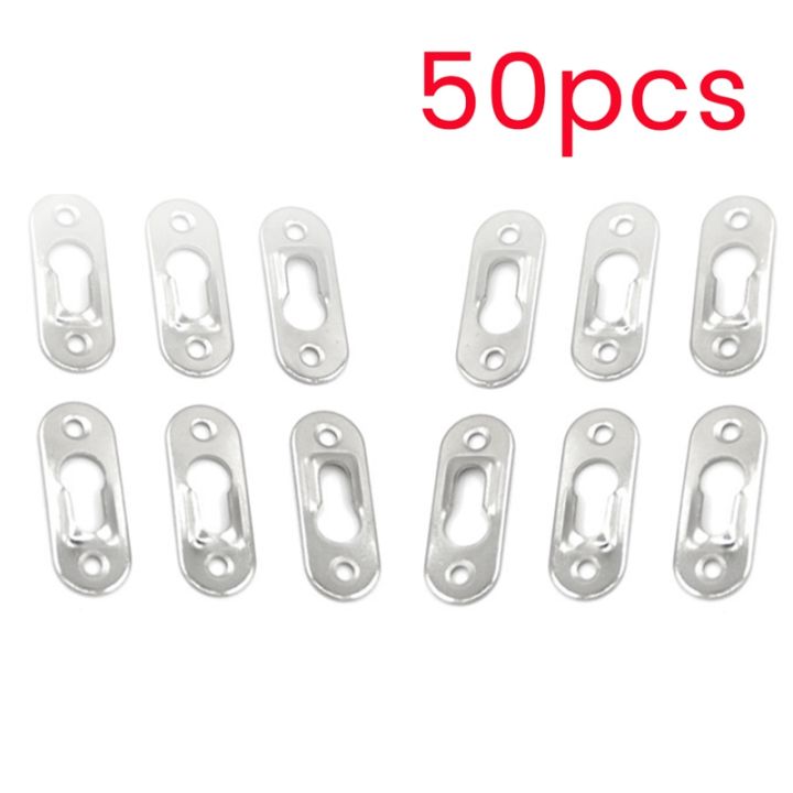 50pcs-picture-hangers-42mm-x-16mm-metal-keyhole-hanger-fasteners-for-picture-photo-frame-furnniture-cabinet-parts