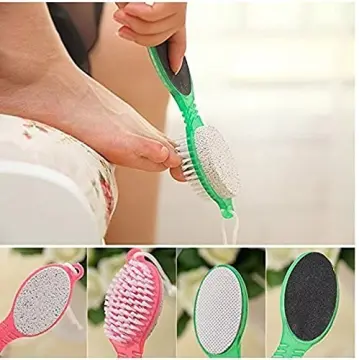 HANDLE GRIP NAIL BRUSH, FINGER & TOENAIL SCRUB CLEANING SET- 1 LARGE & 1  SMALL