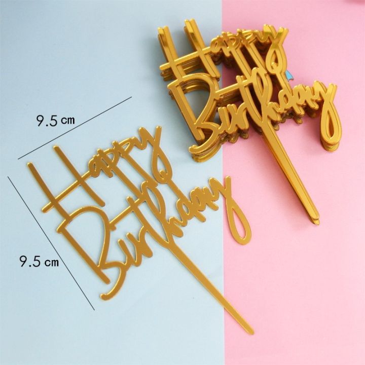 10pc-set-acrylic-cake-topper-gold-flash-cake-topper-happy-birthday-party-decoration-for-home-party-supplies-cupcake-topper